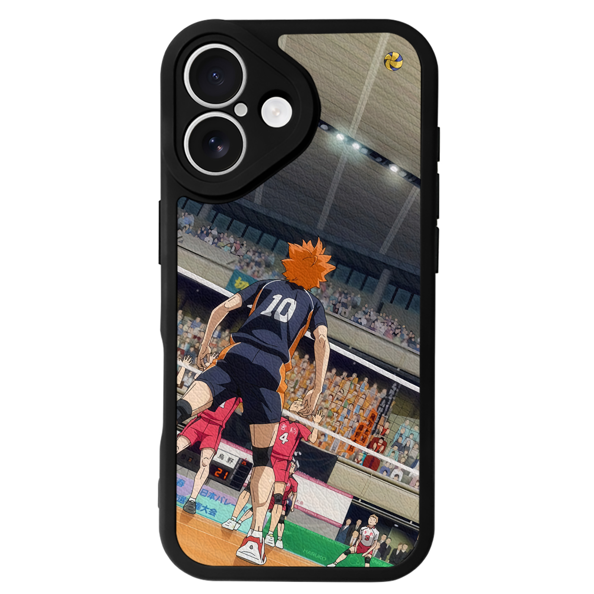（画像用） ハイキュー!! Haikyu!! 【iPhone 16シリーズ対応】シリコンスマホケース（レザー調） 材質：シリコン